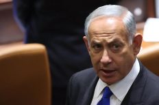 יו"ר הליכוד בנימין נתניהו בהשבעת הכנסת (צילום: AFP)