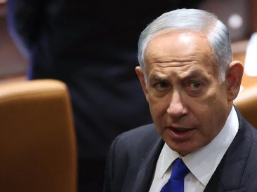 יו"ר הליכוד בנימין נתניהו בהשבעת הכנסת (צילום: AFP)