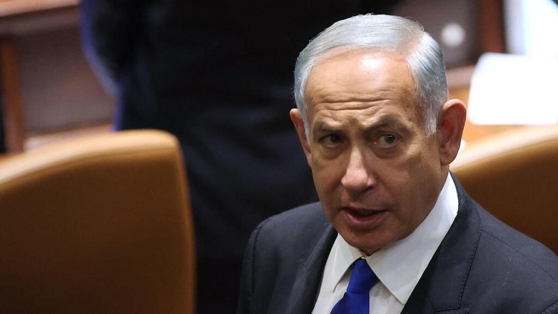 יו"ר הליכוד בנימין נתניהו בהשבעת הכנסת (צילום: AFP)