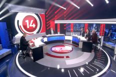 אולפן ערוץ 14 צילום: מתוך שידורי ערוץ 14