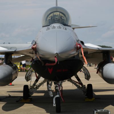Photo by Jaxon Matthew Willis: https://www.pexels.com/photo/front-view-of-fighter-jet-on-runway-in-hampton-33953205/